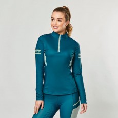 Dublin Ladies Blaze 1/4 Zip Long Sleeves Tech Training Top (Blue Lagoon)
