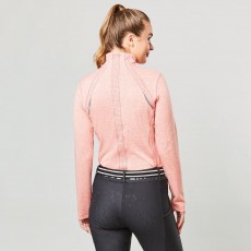 Dublin Ladies Maddison Long Sleeve Technical Airflow 1/4 Zip Top (Salmon Orange)