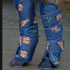 Weatherbeeta 1200d Wide Tab Long Travel Boots (Giraffe Print)