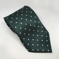 Equetech Polka Dot Show Tie (Green/White)