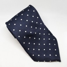 Equetech Polka Dot Show Tie (Navy/White)