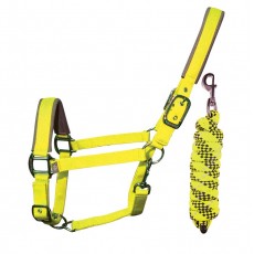 Woof Wear Head Collar and Lead Rope Colour Fusion (Yellow)