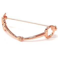 Equetech Snaffle Stock Pin (Rose Gold)