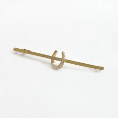 Equetech Horseshoe Stock Pin (Gold)