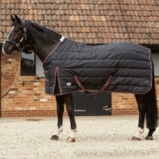 JHL Essential Heavyweight Stable Rug (Black/Burgundy)