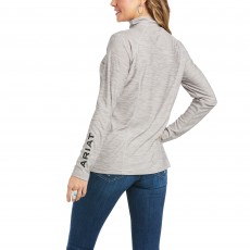 Ariat Women's Laguna 1/4 Zip Long Sleeve Top (Heather Grey)