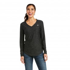 Ariat Women's Laguna Long Sleeve Top (Charcoal)