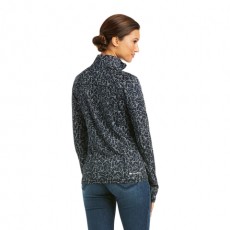 Ariat Women's Lowell 2.0 1/4 Zip Long Sleeve Baselayer (Dark Sapphire Doodle)