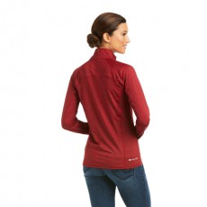 Ariat Women's Lowell 2.0 1/4 Zip Long Sleeve Baselayer (Rhubarb Doodle)