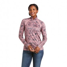 Ariat Women's Sunstopper 2.0 1/4 Zip (Ash Rose Toile)