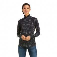 Ariat Women's Sunstopper 2.0 1/4 Zip (Ink Black Toile)