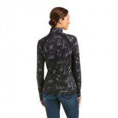 Ariat Women's Sunstopper 2.0 1/4 Zip (Ink Black Toile)