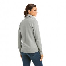 Ariat Women's Team Logo Full Zip (Heather Grey)