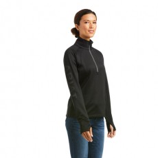 Ariat Women's Tek Team 1/2 Zip Sweatshirt (Black/Black)