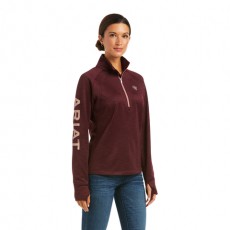 Ariat Women's Tek Team 1/2 Zip Sweatshirt (Windsor Wine)