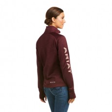 Ariat Women's Tek Team 1/2 Zip Sweatshirt (Windsor Wine)