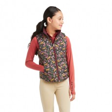 Ariat Youth Emma Reversible Vest (Navy Floral Horse)