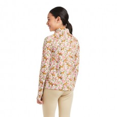 Ariat Youth Lowell 2.0 1/4 Zip Long Sleeve Baselayer (Sea Salt Floral)