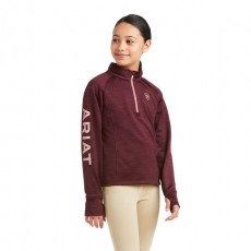 Ariat Youth Tek Team 1/2 Zip Sweatshirt (Windsor Wine)