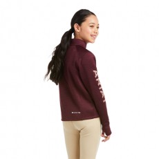 Ariat Youth Tek Team 1/2 Zip Sweatshirt (Windsor Wine)