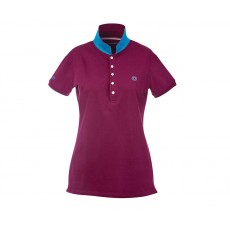 Dublin Ladies Lily Cap Sleeve Polo (Deep Crimson Red)