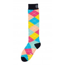 Dublin Adults Argyle Single Pack Socks (Rainbow)