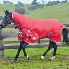 Weatherbeeta ComfiTec - Classic Turnout - Combo - Med/Lite (Red/Silver/Navy)
