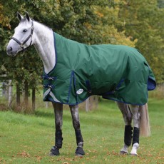 Weatherbeeta ComfiTec Plus Dynamic II Turnout High Neck 0g Light (Hunter/Navy)