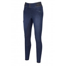 Pikeur Ladies Candela Jeans Grip Full Seat Breeches (Denim Blue)