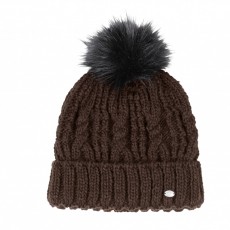 Pikeur Ladies PomPom Hat (Dark Coffee)