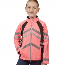 Weatherbeeta Childs Reflective Softshell Fleece Lined Jacket (Pink)