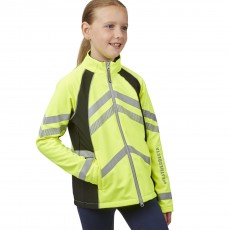 Weatherbeeta Childs Reflective Softshell Fleece Lined Jacket (Yellow)