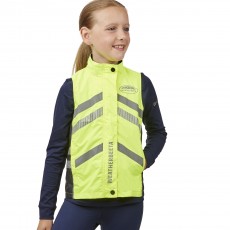 Weatherbeeta Childs Reflective Lightweight Waterproof Vest (Yellow)