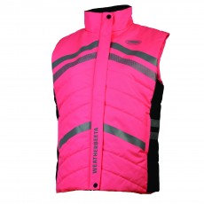 Weatherbeeta Adults Reflective Quilted Gilet (Pink)