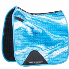 Weatherbeeta Prime Marble Dressage Saddle Pad (Blue Swirl Marble Print)