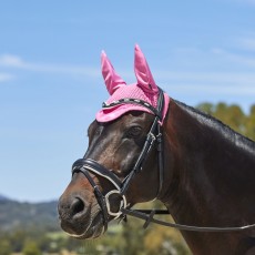 Weatherbeeta Prime Marble Ear Bonnet (Pink Swirl Marble Print)