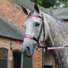 Weatherbeeta Reflective Bridle Kit 4 Piece (Pink)