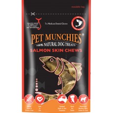 Pet Munchies Natural Salmon Skins 90gm