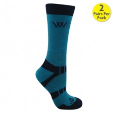 Woof Wear Short Bamboo Waffle Socks (Ocean)