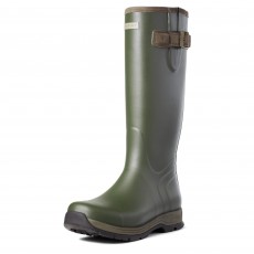 Briers Traditional Short Waterproof Wellington Boots #3N113 Green UK Size 7 