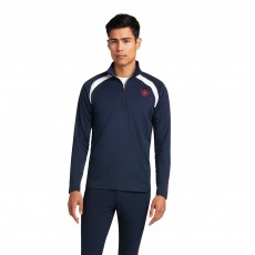 Ariat Men's Sunstopper 1/4 Zip Baselayer (Team Navy)