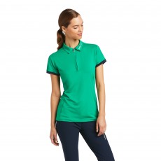 Ariat Women's Bandera 1/4 Zip Short Sleeve Polo (Pool Table)