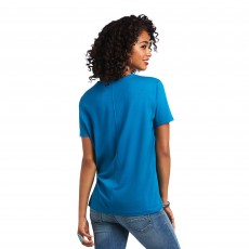 Ariat Women's Element Short Sleeve T-Shirt (Saxony Blue)