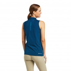 Ariat Women's Hailey 1/4 Zip Sleeveless (Blue Opal)