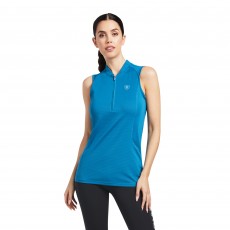 Ariat Women's Hailey 1/4 Zip Sleeveless (Saxony Blue)