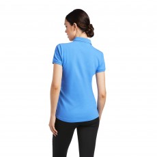 Ariat Women's Prix 2.0 Short Sleeve Polo (Reykjavik Blue)