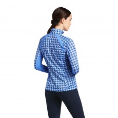 Ariat Women's Sunstopper 2.0 1/4 Zip Baselayer (Ditsy Horse)