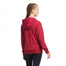 Ariat Youth's 3D Logo 2.0 Hoodie (Red Bud)