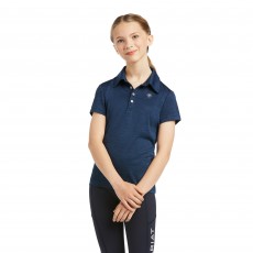 Ariat Youth's Laguna Short Sleeve Polo (Navy)