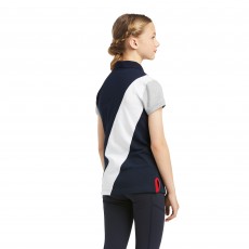 Ariat Youth's Taryn Short Sleeve Polo (Team Navy)